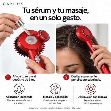 Capilux™ hoofdhuidmassager met rood licht